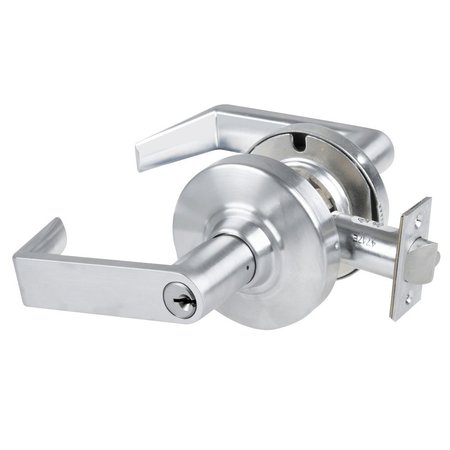 SCHLAGE Grade 1 Communicating Lock, Rhodes Lever, Standard Cylinder, Satin Chrome Finish, Non-Handed ND72PD RHO 626 XN12-003